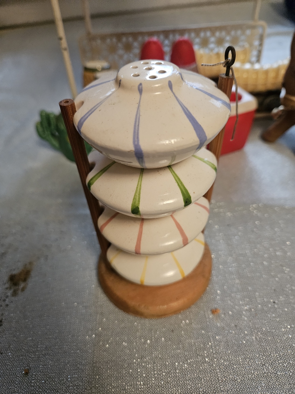 Vintage Howard Holt Stacking Season S&P Salt And Pepper Shakers